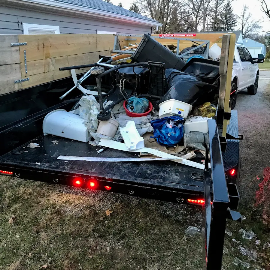 Roll-off dumpster delivered to a residential driveway in Nowthen
